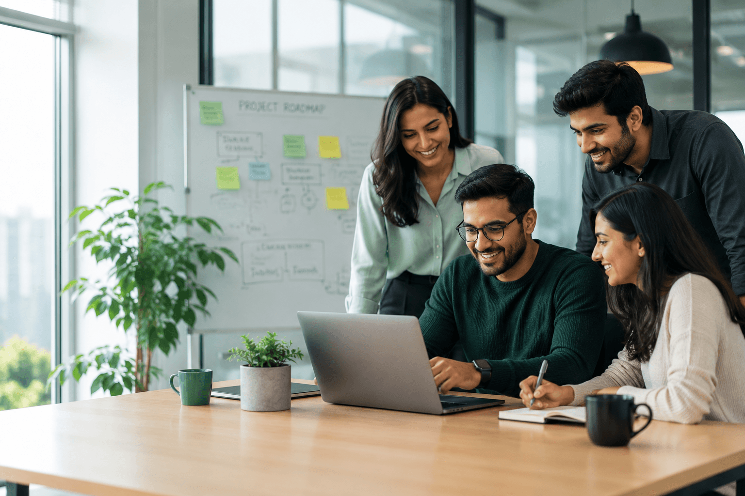 CodeRunner GIS and software specialists collaborating as an extended client team