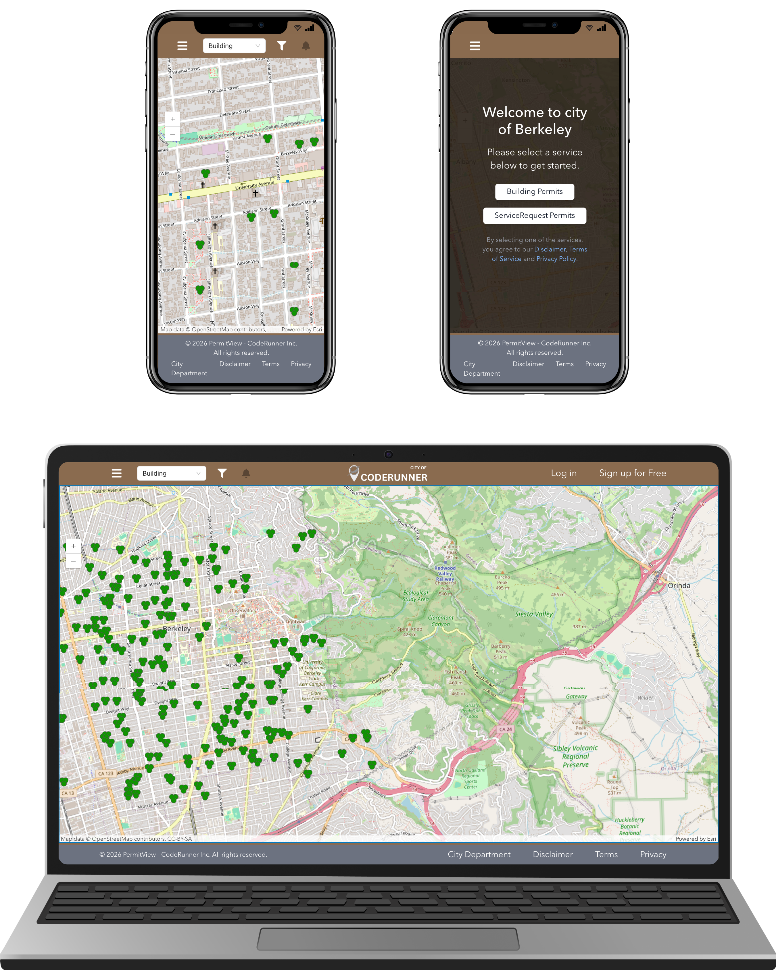 PermitView application mockup